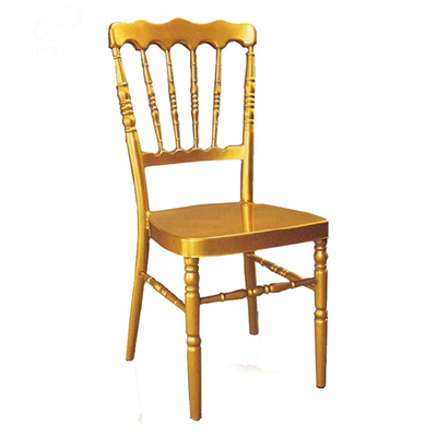 Aluminium-Eisen Elegante Hochzeitsfeier Chiavari Stuhl 17,5 Zoll Sitzhöhe