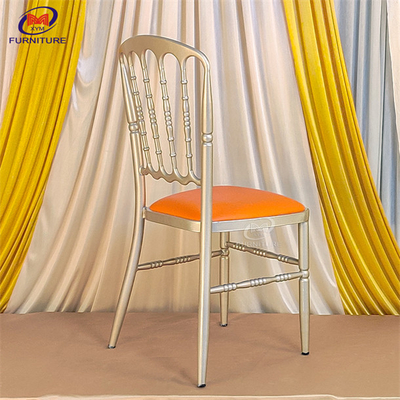 Klassische Standard Aluminium Hochzeit Chiavari Stuhl 500lbs Gewichtskapazität
