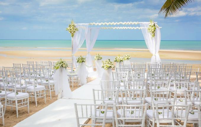 neueste Unternehmensnachrichten über Hochzeit im Freien - Strandhochzeit  0
